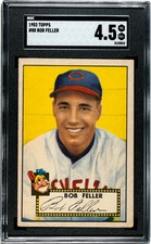 1952 Topps #88 Bob Feller SGC 4.5 VG-EX+ Nice Color