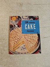 Vintage 1971 200 Classic Cake Recipes Booklet Culinary Arts Institute