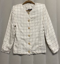 Giorgio Armani Black Label Women s Blazer Jacket Size US 10 100 Silk Luxury