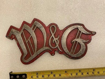 M&G VINTAGE ALTES ENGLISCHES GOTHIC SCHRIFT NAMENSSCHILD