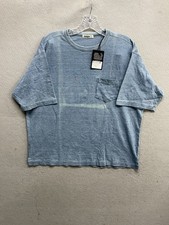 Buck Mason Indigo Dipped Yuma 90s Boxy T Shirt Size Large L Short Sleeve New 