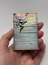 Travel Purse Size Pocket Fairy Mirror Rainbow Shine Abalone Pearl 3