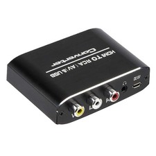 DC 5V2A 1080P HDMI to RCA Converter AV/CVSB L/R Video Box Support NTSC PAL
