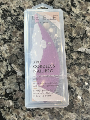 5 in 1 Cordless Nail Pro Nail File Shape and Smooth Battery Operated Cordless