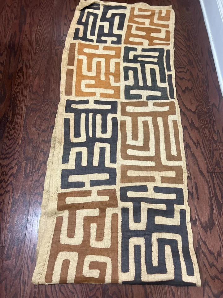 tela genuina de rafia africana (Congo) Cuba de 10 pies, tejido natural hecho a mano Foto 3 de 4