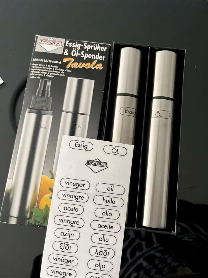 Küchenprofi  Essig/ Öl Spender  Tavola Edelstahl Neu