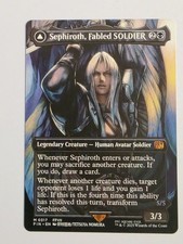 Magic the Gathering MTG Sephiroth, Fabled SOLDIER Mythic Borderless Card  M 0317