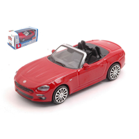 Fiat 124 Spider 2016 Red 1:43 Burago Auto Stradali -D- Neues Modell