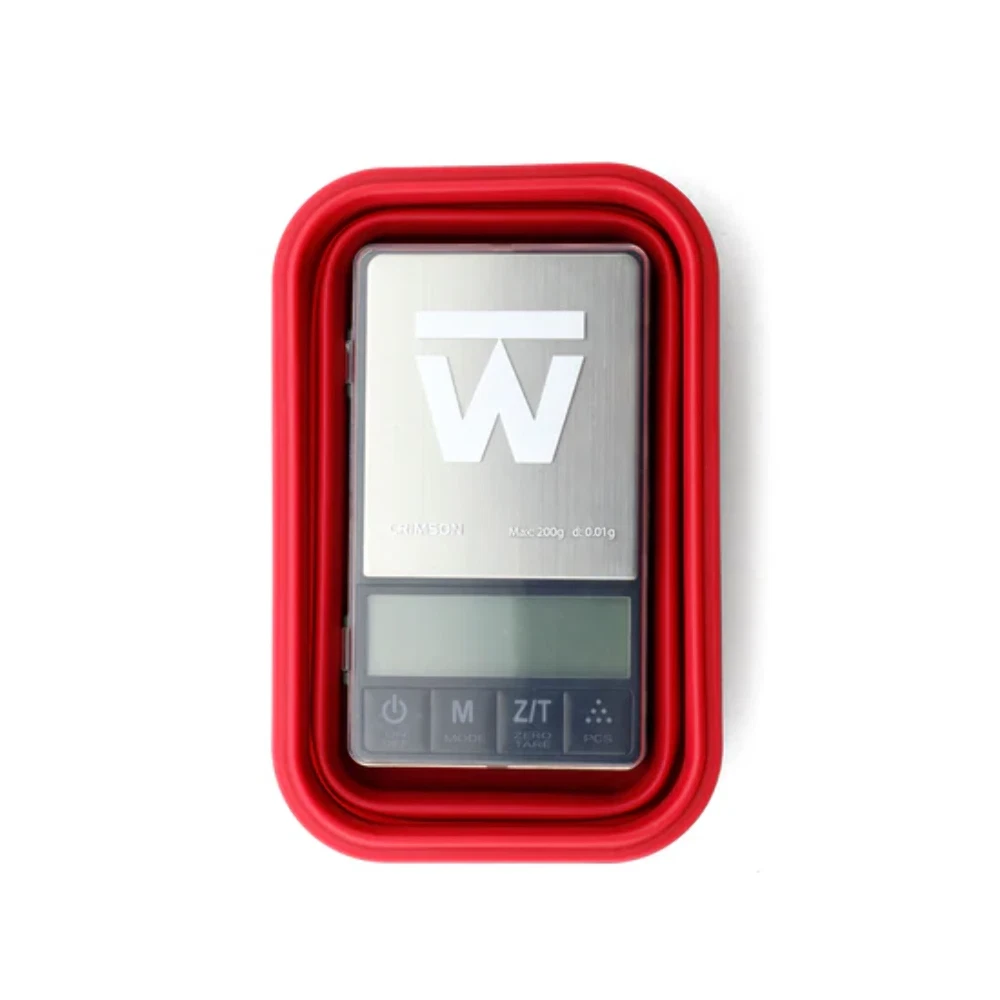 Truweigh Crimson Digital Scale + Silicone Bowl