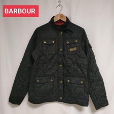 BARBOUR Quilted Jacket Black (Belt Not Included) Men’s  Black XL Made in UK USED