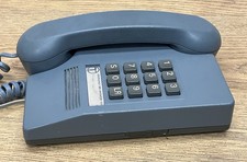 Vintage British Telecom BT Home Telephone NTC Tele 9701 REN. 1 Blue Tremolo ‘80s