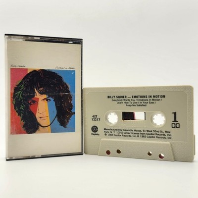 Billy Squier Emotions In Motion Cassette 1982 Capitol Records 4XT 512217