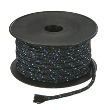 Recoil Starter Rope Pull Cord  6mm 30m for Mower [Black Blue]
