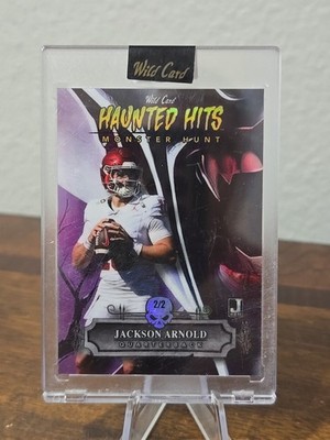 2024 JACKSON ARNOLD W.C. HAUNTED HITS PURPLE PARALLEL DRACULA #HHD-JA 2/2 AUBURN