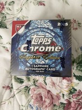 2025 Topps Chrome MLS Sapphire Edition Sealed Hobby Box IN HAND