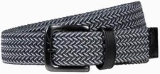 Nike NEW G-Flex Woven Stretch Dark Grey/White Golf Belt Men's Size Extra Large 