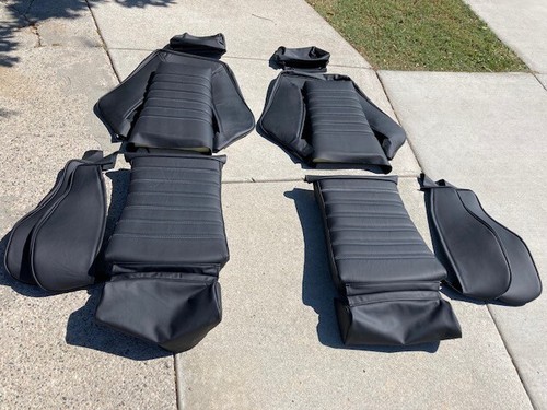 BMW RECARO E21 320IS UPHOLSTERY SEAT KIT (2) OEM GERMAN VINYL BEAUTIFUL NEW - Picture 4 of 7