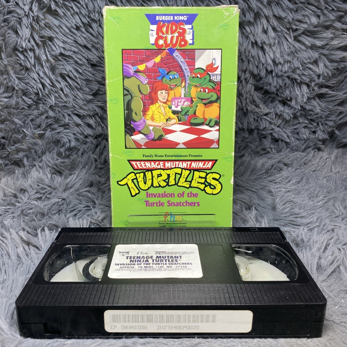 TMNT Burger King Invasion Turtle Snatchers VHS Tape 1990 Fast Food