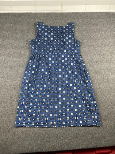 Joe Fresh Blue White Design Dress Womens Sz 10 - Picture 4 of 6