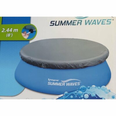 Summer Waves Abdeckplane für Pool 2.44 m Intex und andere Poolhaube Poolplane