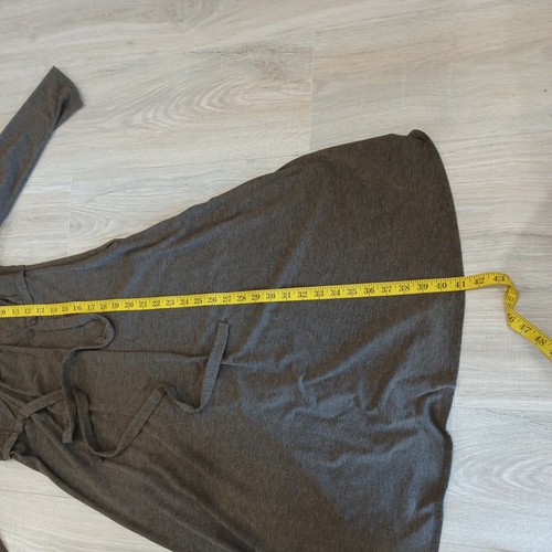 Ann Taylor Loft 3/4 Sleeve Dress Size 2 Brown Tie In Front/High Waist Flattering - Picture 7 of 11