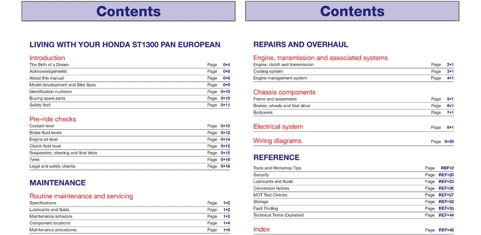 Manuale di Riparazione Istruzioni Honda ST1300 Pan European 2002 - 2011 - Immagine 2 di 3