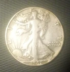 1947-D Denver Mint Silver Walking Liberty Half Dollar F/VF Condition