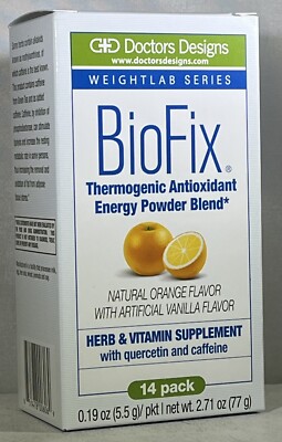 Doctors Designs - BioFix Thermogenic Antioxidant Energy Powder Orange- (14 pack)