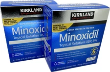 Kirkland Extra Strength Men Hair Regrowth Solution Minoxidil 5% 12 Month Supply