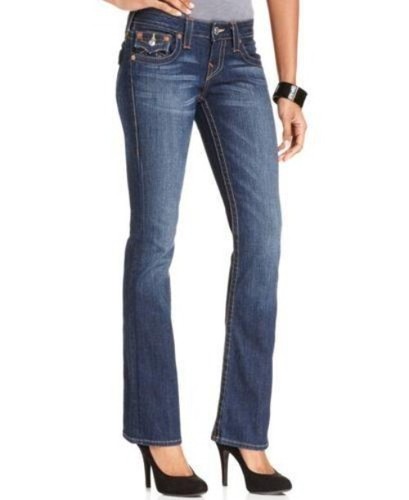 Jeans True Religion Becky tasca con patta blu borchie strass 28 cotone - Foto 4 di 12