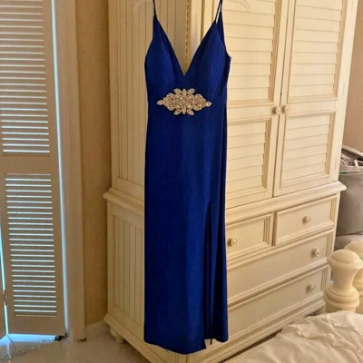 blue moon prom dresses Moon Corset Evening Gown Navy