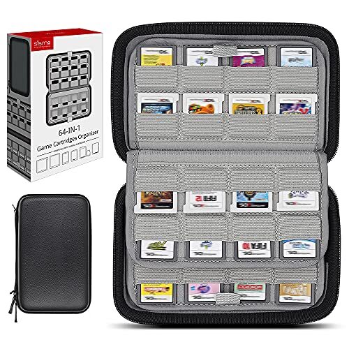 任天堂3DS(2008年購入)ケースとソフト4本セット 64 DS 3DS Switch Game Case Compatible with Nintendo Game