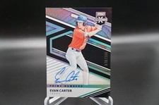 READ!!! EVAN CARTER 2020 Elite Extra Prime Numbers A AUTO #'d 78/190 Rangers HOT