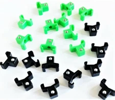 20 GOLIATH INDUSTRIAL ABS 1/2" GREEN & BLACK REPLACEMENT SOCKET RACK RAIL CLIPS