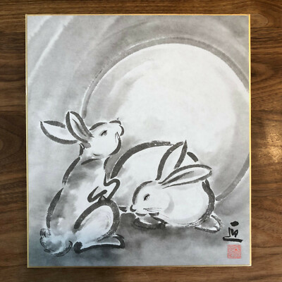 Printing a picture Japanese Shikishi art Printing a picture Japanese Shikishi art