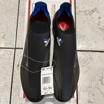 New Adidas X Speedflow+ FG Soccer Cleats Boots Black Men's Size