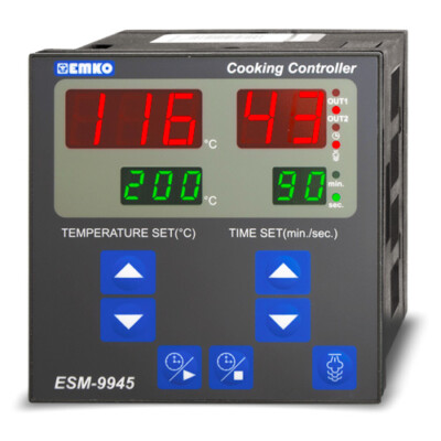 EMKO Ofen Kochregler EIN-AUS Temperaturregler mit Timer Dampfausgang  3x 7A AUS