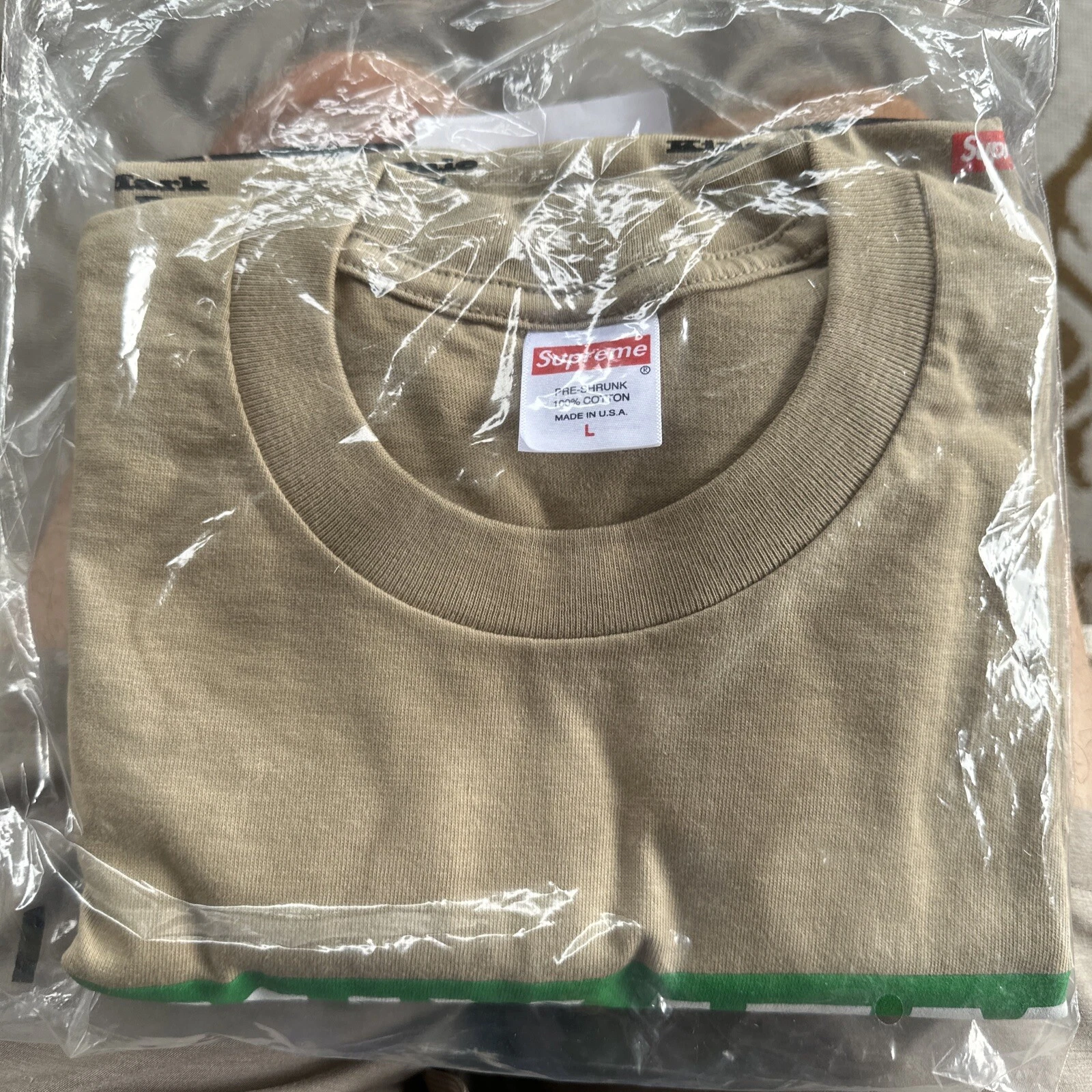*TOUT NEUF EN MAIN** Supreme Melvins Prick Tee GRAND beige bronzage