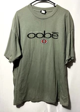 Vintage Oobe T Shirt Green Outdoors Nature Single Stitch Mens Sz XL Y2K 90s USA