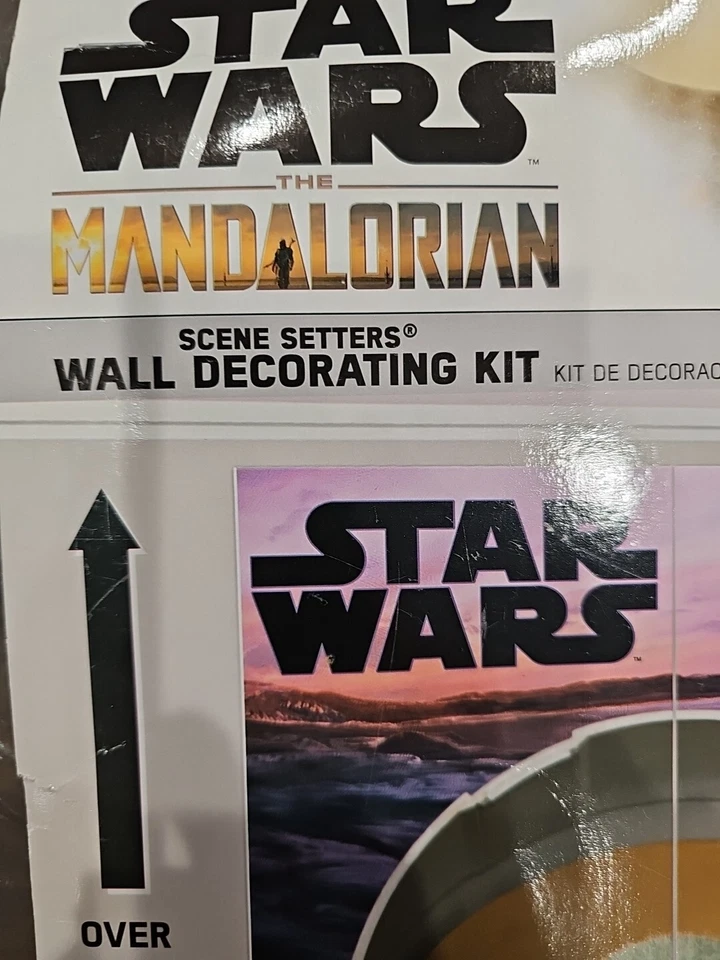 KIT DE DECORACIÓN DE PARED STAR WARS The Mandalorian ESCENA SETTERS ~ Fiesta de Cumpleaños Jedi Foto 2 de 4