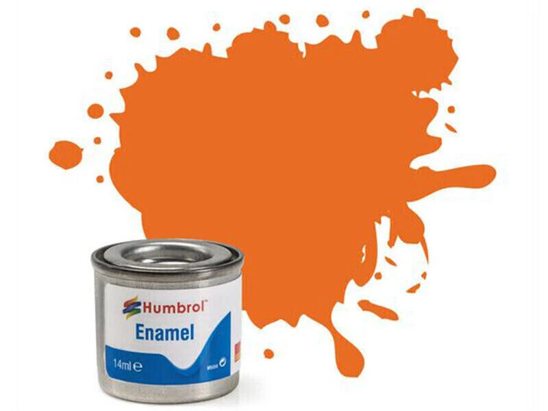 Humbrol 18 Orange Brillant -14ml Peinture Émail