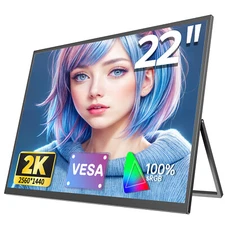 UPERFECT 22 inch Portable Monitor 2560x1440 Gaming Monitor 100%sRGB w/ Stand