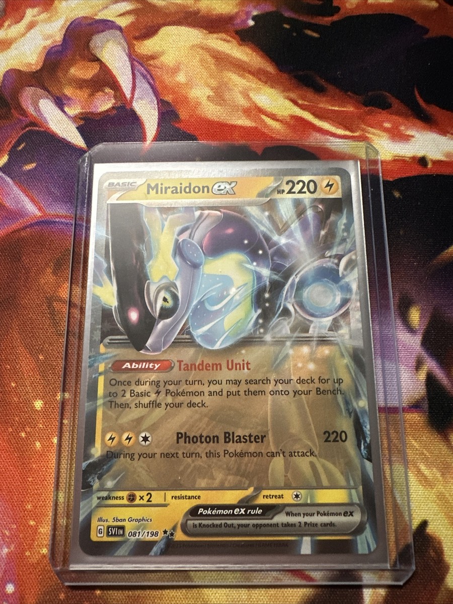 Pokémon TCG Miraidon ex Scarlet & Violet - Base Set 081/198 Holo Double Rare