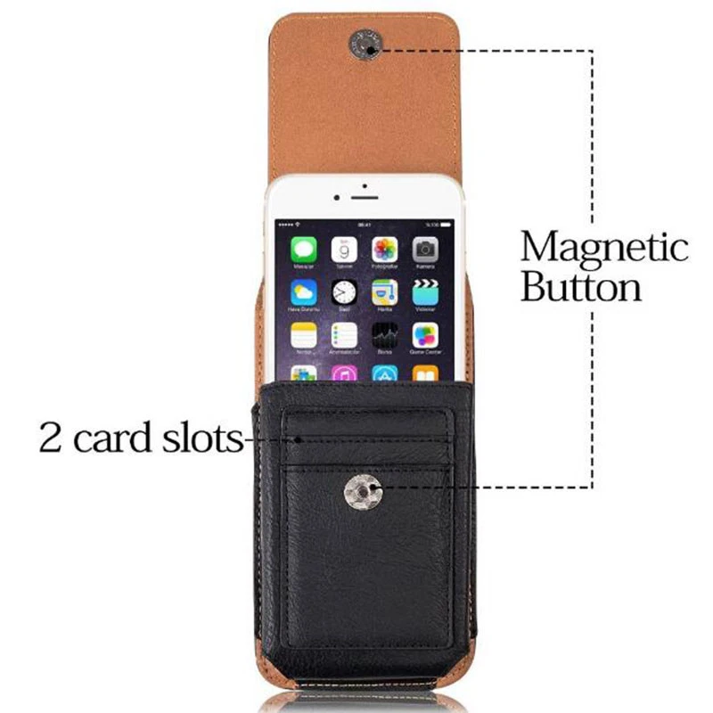 Funda con clip para cinturón Funda de cuero Funda giratoria para Leagoo Z7 S9 M9 S8 Foto 4 de 4