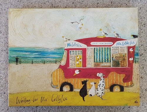 Sam Toft - "Mr. Mustard" - Waiting for Mr Lolly Ice - 40 x 30 cm Leinwand WDC92779