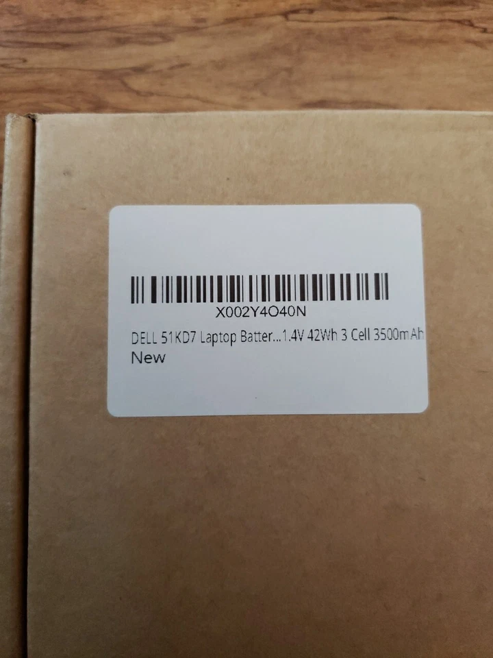 Batería de repuesto Dell 51KD7, 11,4 V - negra Foto 2 de 3