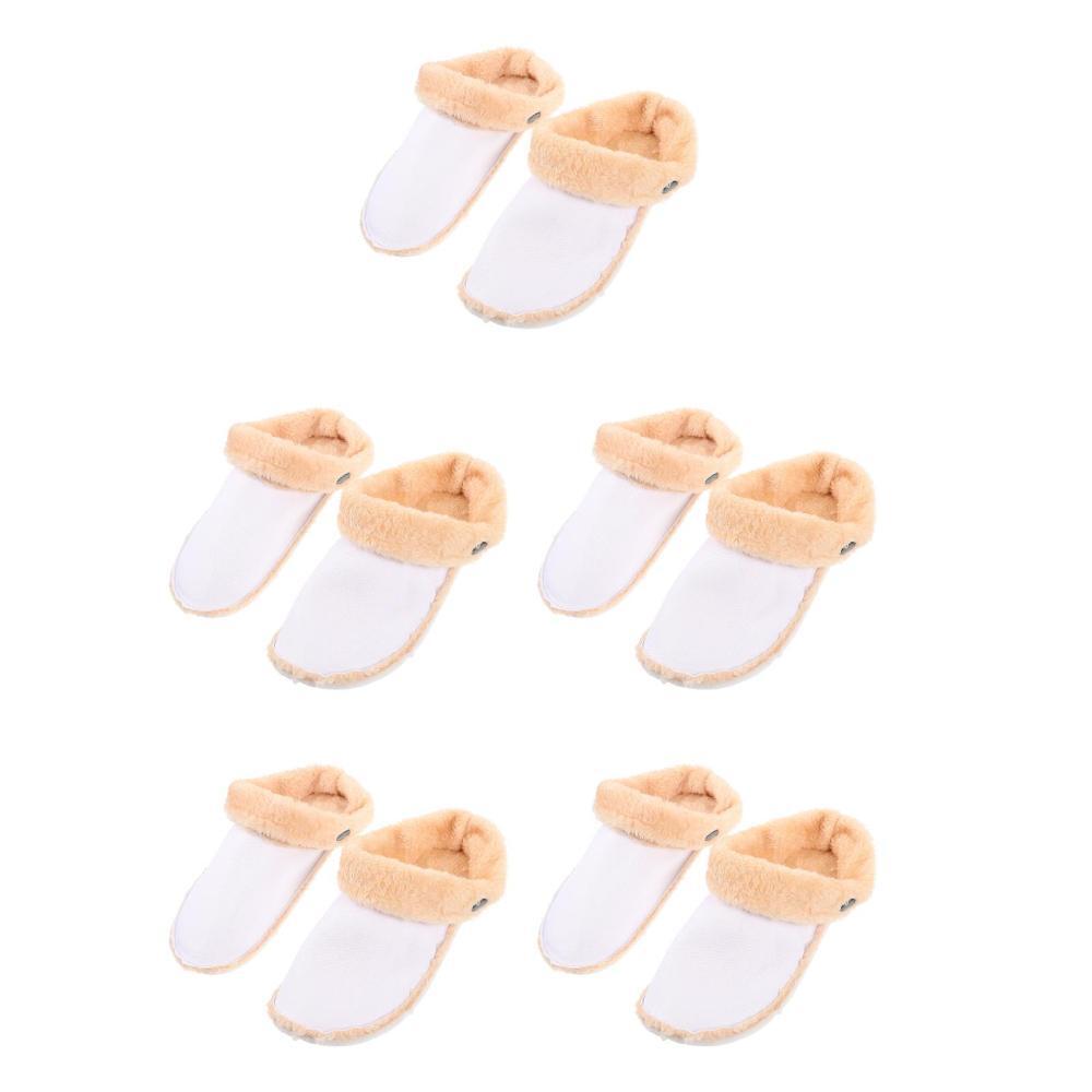 APL 5 paia di solette per scarpe forate inserti in peluche pantofole coperture per fodera 
