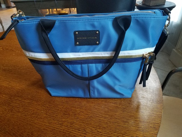 adrienne vittadini nylon workbook tote