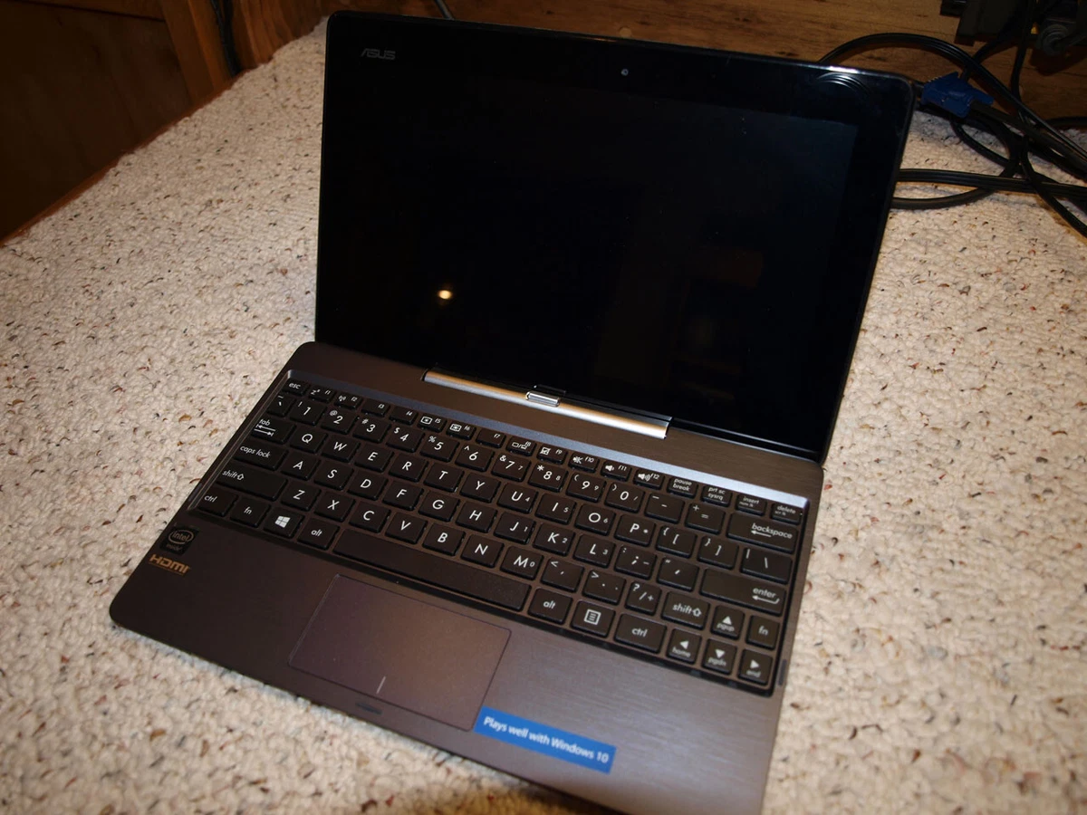 Asus T100TA Transformer Tablet - Atom CPU @ 1.33GHz - 64GB SSD - Windows 10 Pro