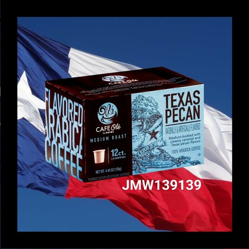 HEB Cafe Ole Texas Pecan single serve K Cups Coffee 12count box *FRESH